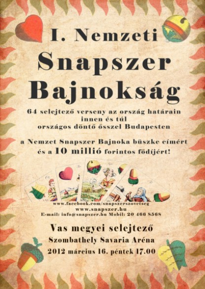snapszer bajnokság szombathelyen